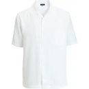 Edwards 1043 Camp Collar Unisex Shirt - White